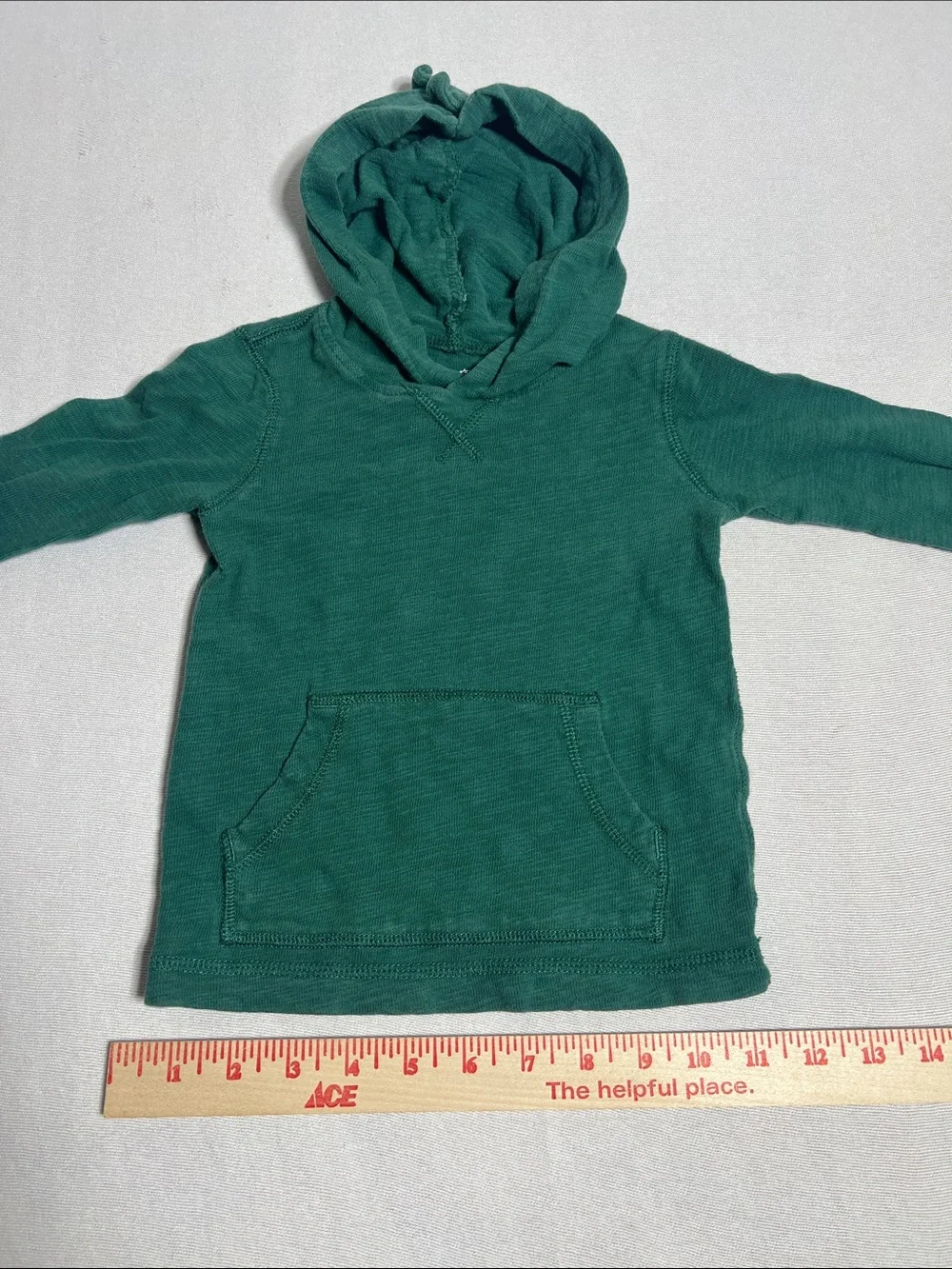 Carter's Green Hooded Pullover Sweatshirt for Kids w/ dinosaur hood